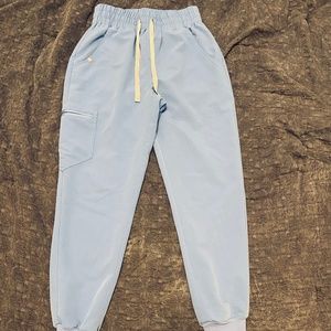 Size XS Figs Womens High Waist Zamora Joggers Ceil Blue